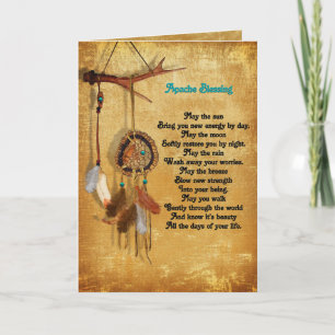 Apache Blessing congratulations greeting card