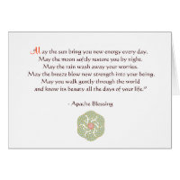 Apache Blessing Greeting Card