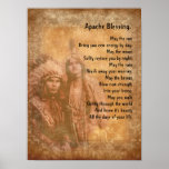 Apache Blessing Native American Couple Poster at Zazzle