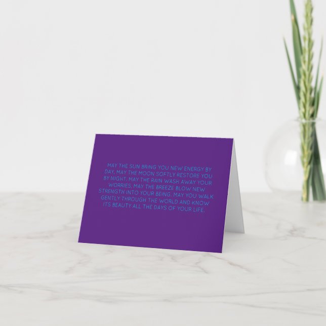 Apache blessing thank you card (Front)