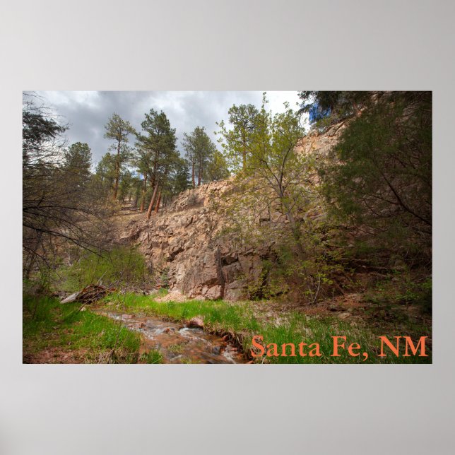 Apache Canyon, Santa Fe National Forest, NM Poster (Front)