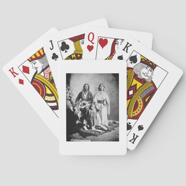 Apache Chief Antonio Maria with his family, 1897 ( Poker Cards (Back)