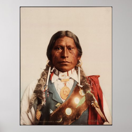 Apache Chief James A Garfield Poster