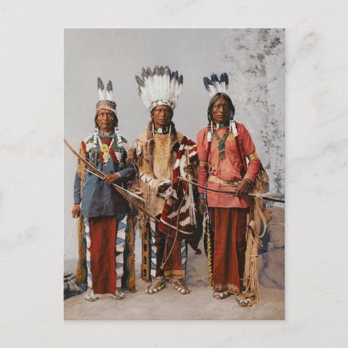Apache Chiefs Garfield Ouche Te Foya 1899 Postcard