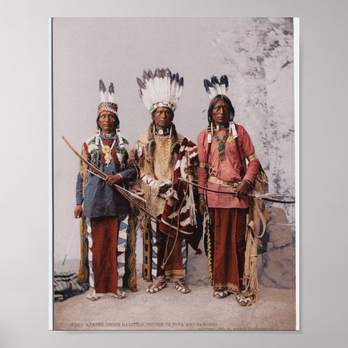 Apache Chiefs Garfield Ouche Te Foya 1899 Poster