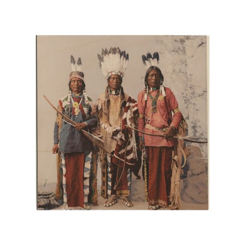 Apache Chiefs Garfield Ouche Te Foya 1899 Wood Wall Art