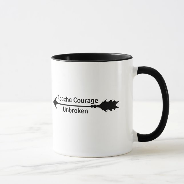 Apache Courage Unbroken Arrow Coffee Mug (Right)