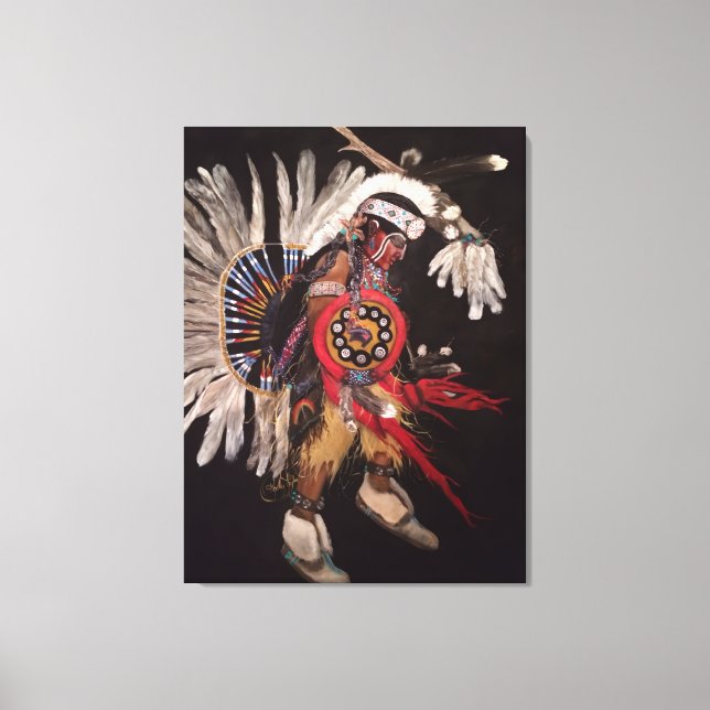 Apache Dancer Canvas Print (Front)