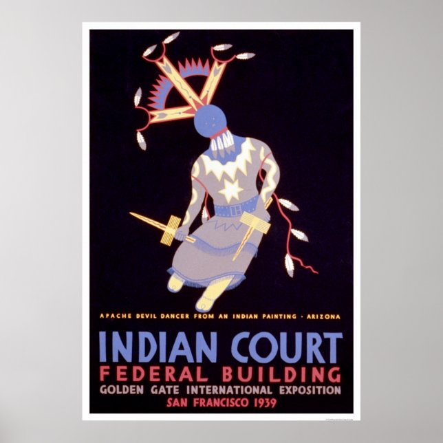 Apache Devil Dancer 1939 WPA Poster (Front)