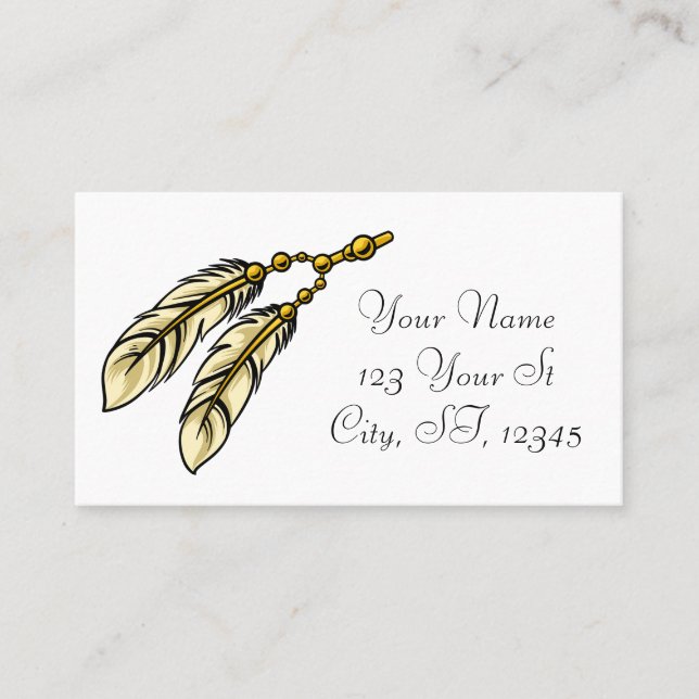 Apache Feathers Thunder_Cove Business Card (Front)