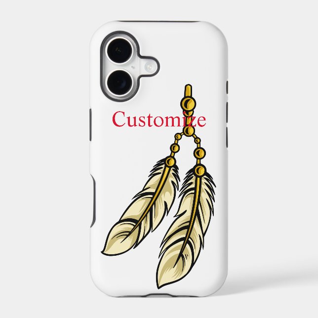 Apache Feathers Thunder_Cove Iphone Case (Back)