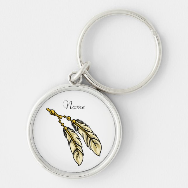 Apache Feathers Thunder_Cove Keychain (Front)