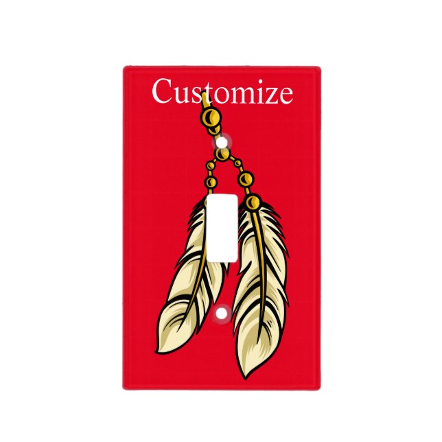 Apache Feathers Thunder_Cove Light Switch Cover (Front)