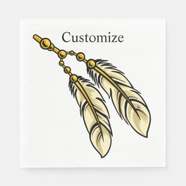 Apache Feathers Thunder_Cove  Napkins (Front)