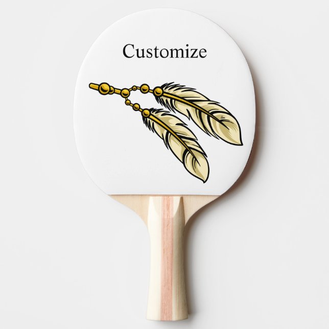 Apache Feathers Thunder_Cove Ping Pong Paddle (Front)