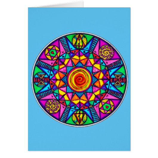 Apache Healing Prayer Medicine Mandala Card (Front)