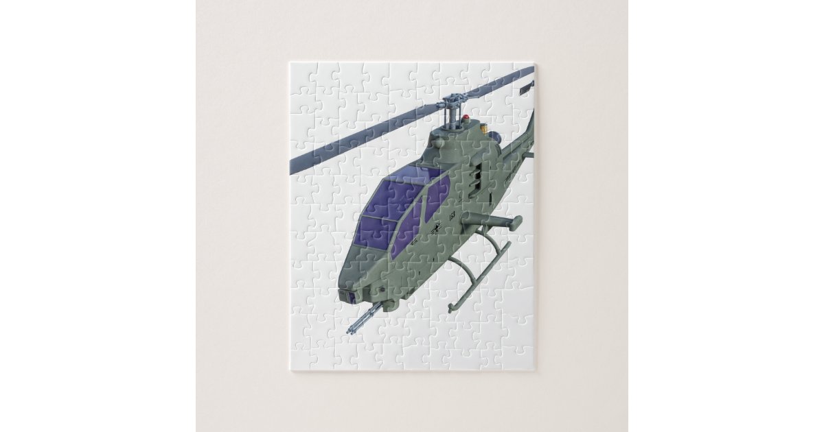 Apache helicopter in front view jigsaw puzzle Zazzle