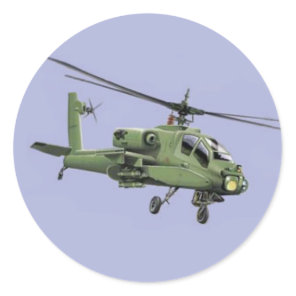 Apache Helicopter sticker