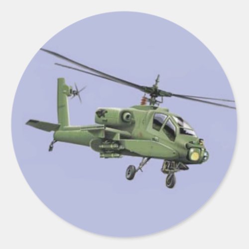 Apache Helicopter sticker