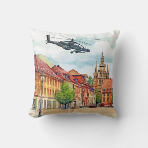 Apache in Ansbach Throw Pillow