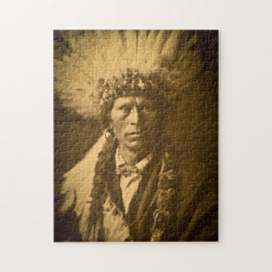 Apache Indian Chief Garfield Jicarilla Vintage Jigsaw Puzzle