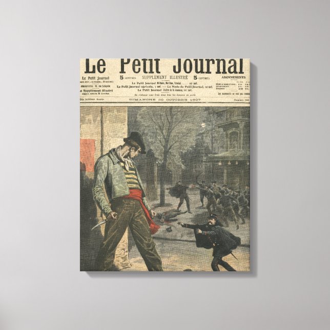 Apache is a nuisance for Paris Canvas Print (Front)