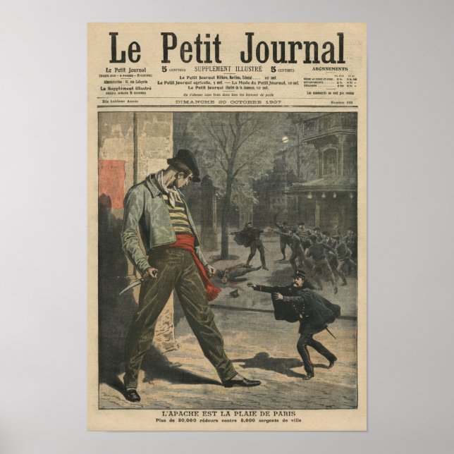 Apache is a nuisance for Paris Poster (Front)