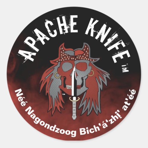 Apache Kinfe️️ We Fight Against Evil Sticker