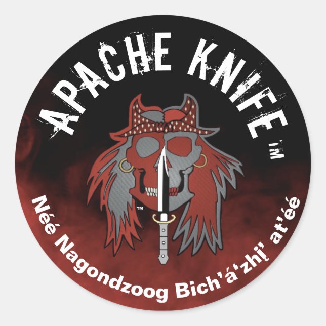 Apache Kinfe®️™️🇺 We Fight Against Evil. Sticker (Front)