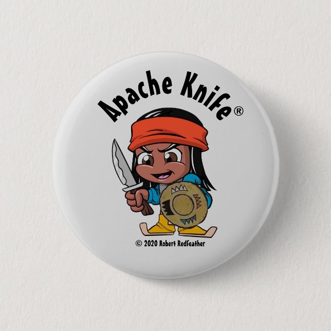 Apache Knife®™ Apache Kid 1.B Button (Front)