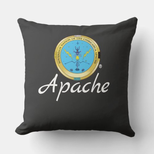 Apache Knifeâ Chiricahua Apache Throw Pillow 18
