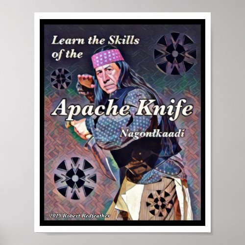 Apache Knife️️ Designed by Robert Redfeather Poster