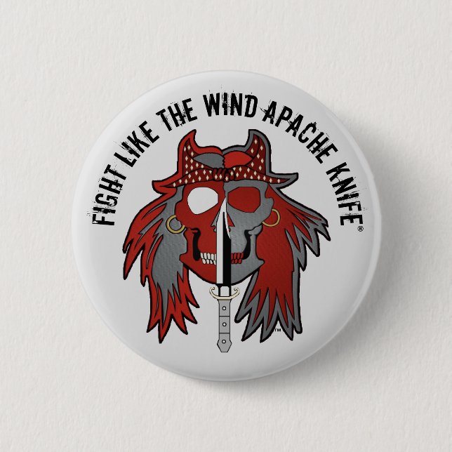 Apache Knife®™🇺Fight Like The Wind Apache Knife Button (Front)