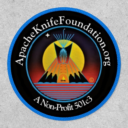 Apache Knife Foundation Classic Round Sticker Patch