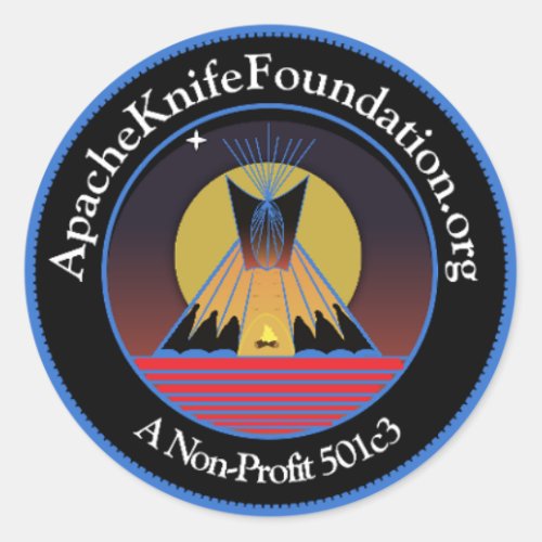 Apache Knife Foundation  Sticker
