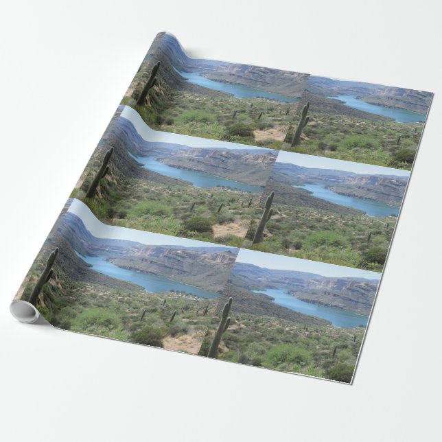 Apache Lake View Wrapping Paper (Unrolled)
