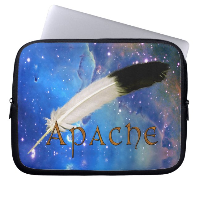 APACHE Nation & Feather Space Laptop Sleeve (Front)