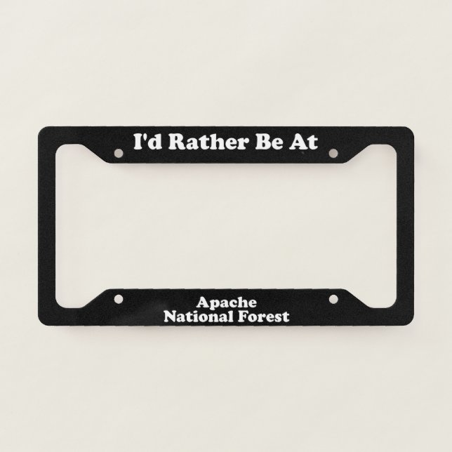 Apache National Forest - LPF License Plate Frame (Front)