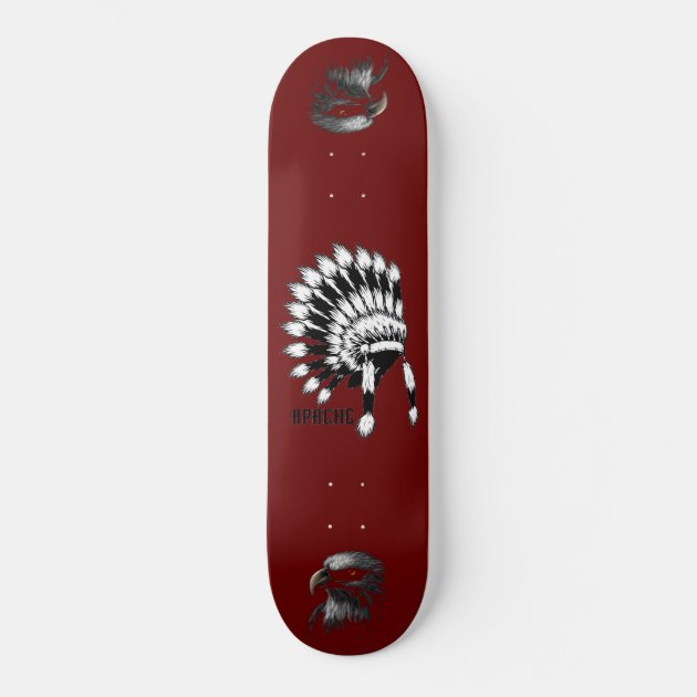 Apache Native Skateboard | Zazzle