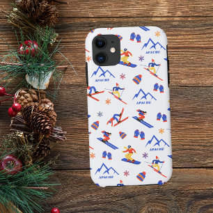 Apache New Mexico Mountain Ski Snowboard Pattern iPhone 11 Case