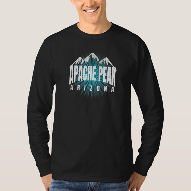 Apache Peak AZ Mountain Climber Cool & Trendy Apac T-Shirt (Front)