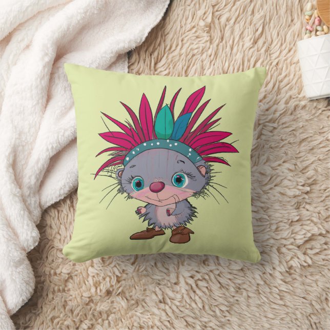 Apache porcupine throw pillow (Blanket)