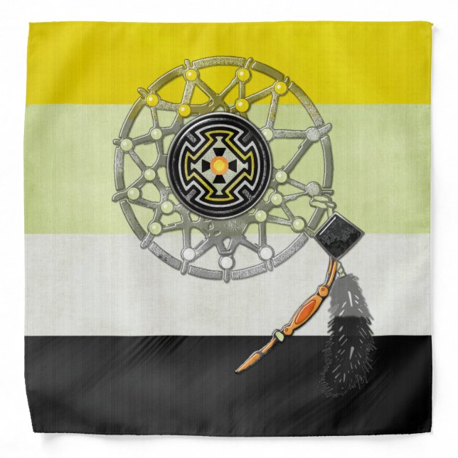 Apache Pride Native American Tribal Bandana (Front)