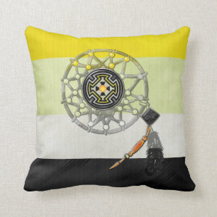 Apache Pride Native American Tribal Throw Pillow