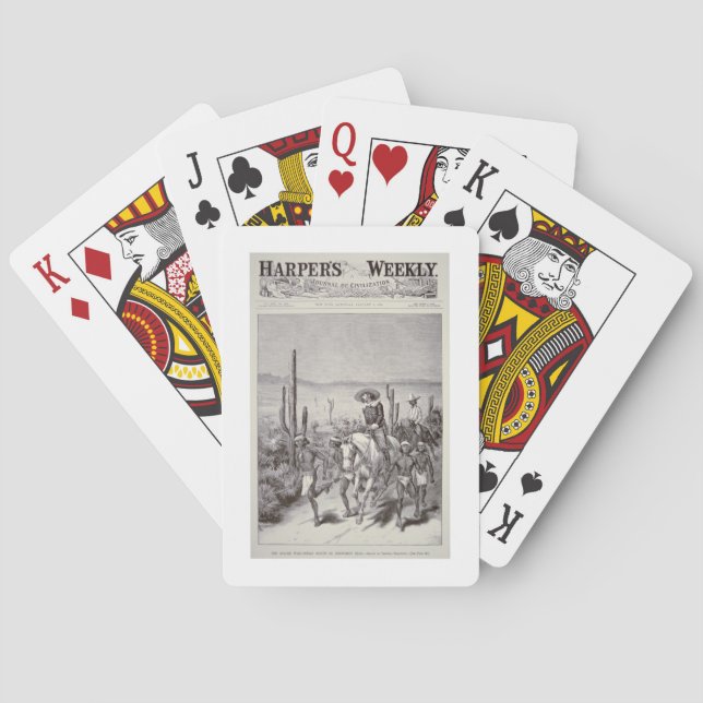 Apache Scouts lead army patrol on pursuit of Geron Poker Cards (Back)