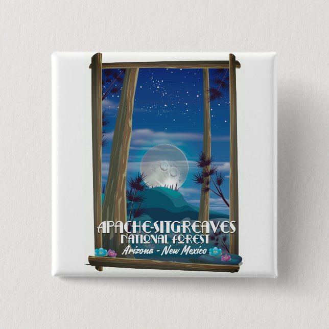 Apache-Sitgreaves National Forest Pinback Button (Front)