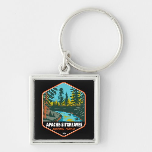 Apache Sitgreaves National Forest Vintage Keychain