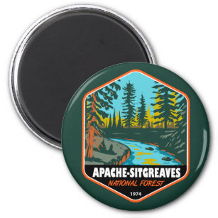 Apache Sitgreaves National Forest Vintage Magnet