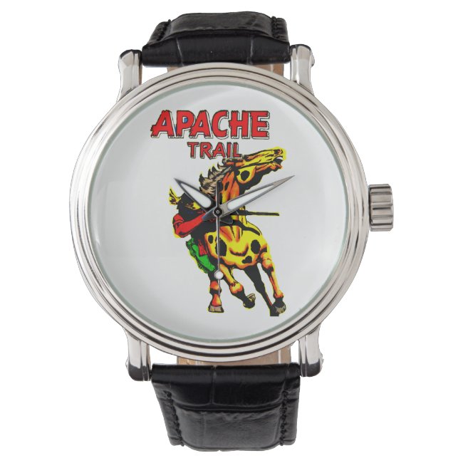 Apache Trail #1, Native American With Banner Watch