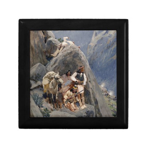 Apache Tribe Fighting American Indian Wars Gift Box